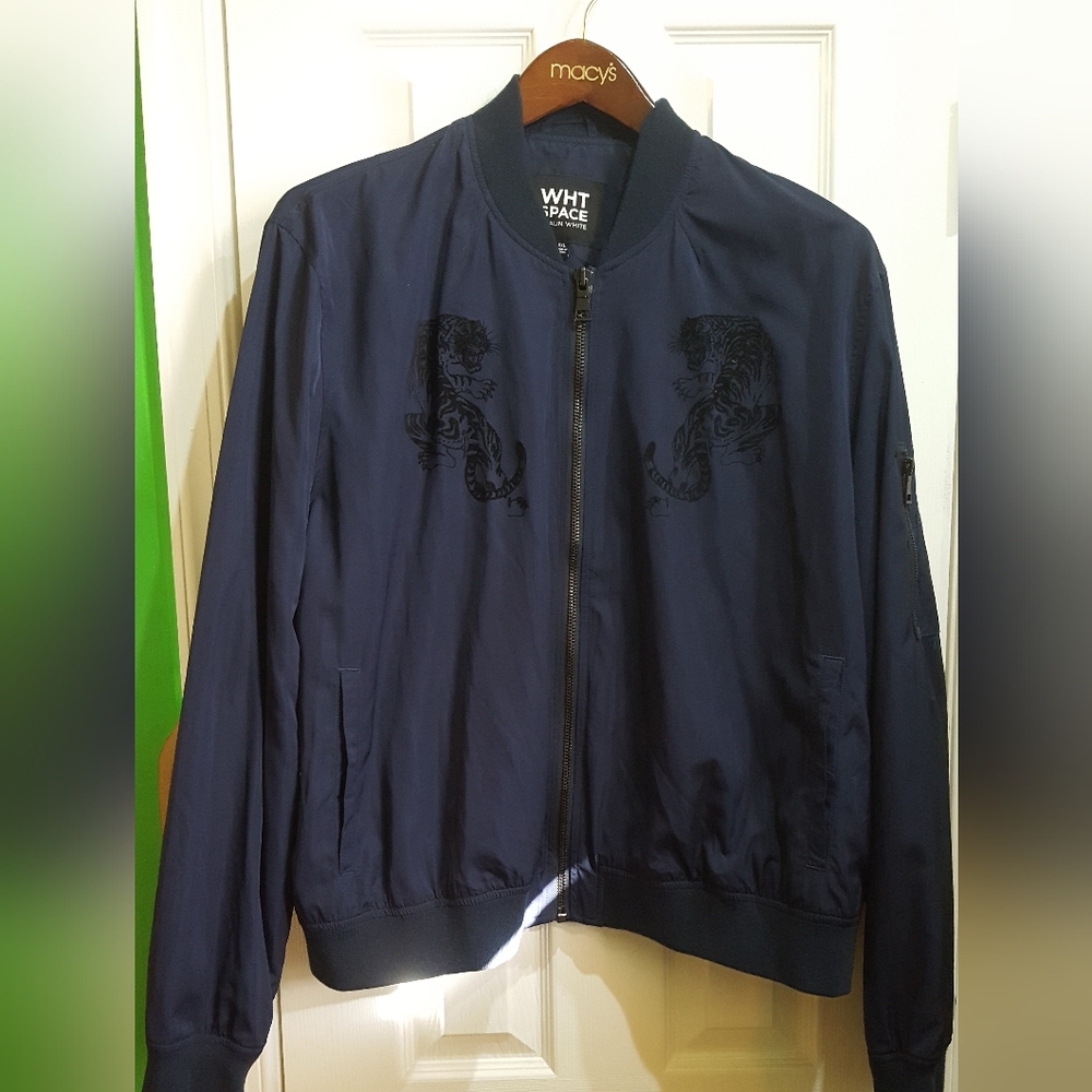 Snowboarder Shaun White brand WHT SPACE Bomber Jacket - Sz XXL